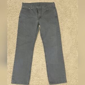 Levi's Men's Charcoal Straight Jeans